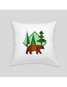 Brown bear cushion 2