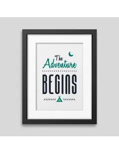 The adventure begins Framed poster